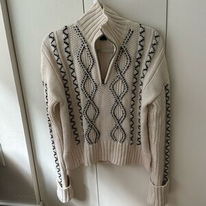 Quarter Zip pullover sweater